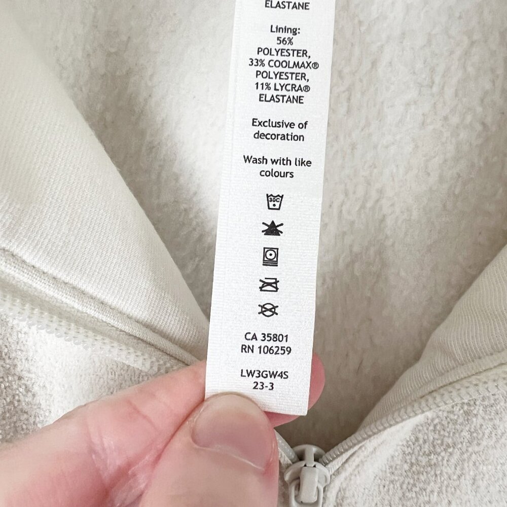 Lululemon Looped Terry Fleece Full Zip Sweater Sweatshirt Jacket Coat Oversized - Picture 11 of 15